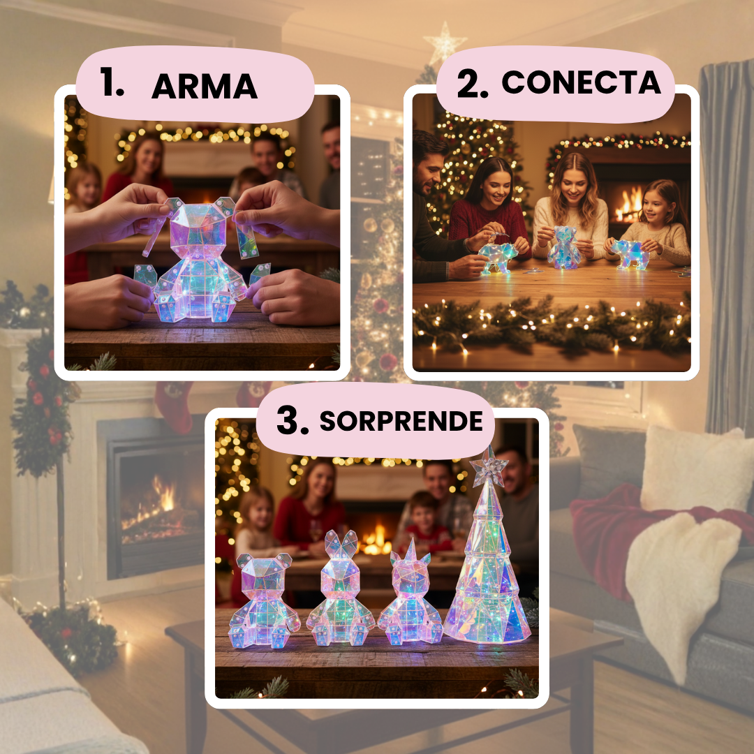 LAMPARA NAVIDEÑA LED 3D