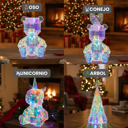 LAMPARA NAVIDEÑA LED 3D